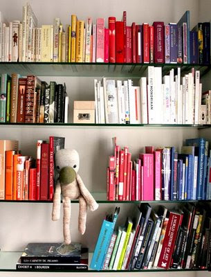 Colour Coded Bookshelves